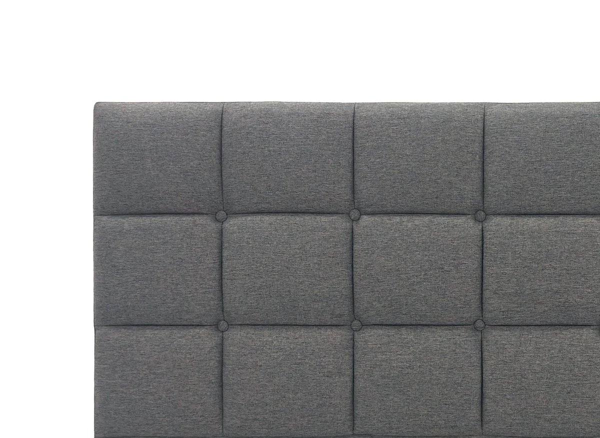 Tête de lit en tissu gris design 180 cm ALVERA - Image 3