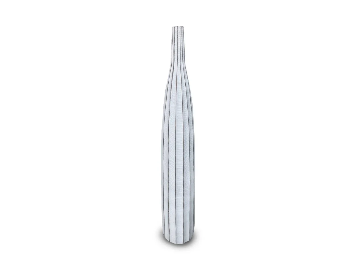 Vase soliflore en résine blanc H101 cm ORME - Image 2